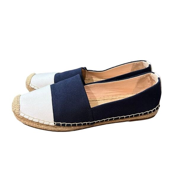 J. Crew Navy and White Espadrilles - Picture 8 of 14